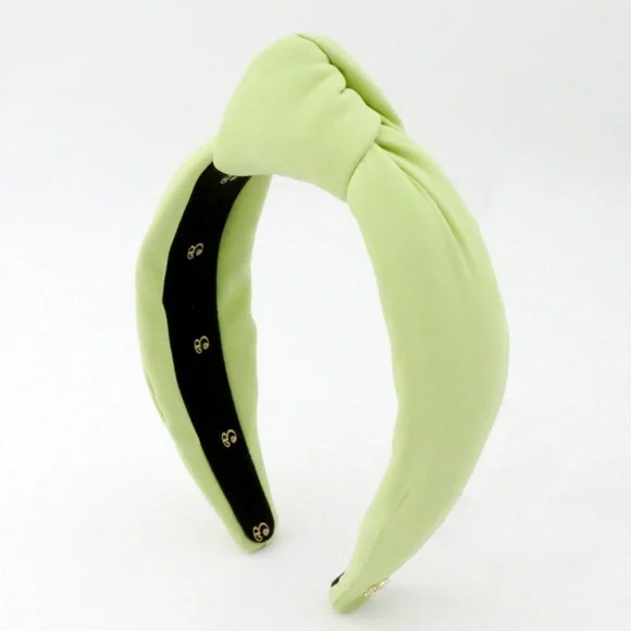 316. The Brooke Shade Peridot Green Neoprene Headband - Picture 5 of 8